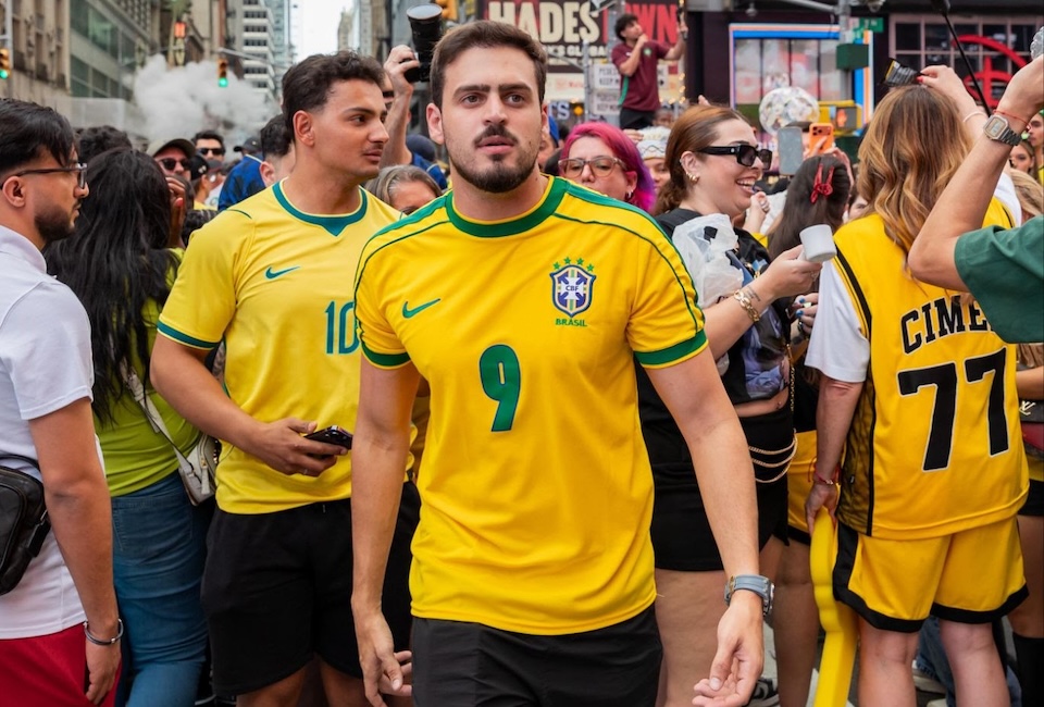 Jon Vlogs na Times Square - Créditos: Equipe JV - Jp Braga e Flavio Audacia